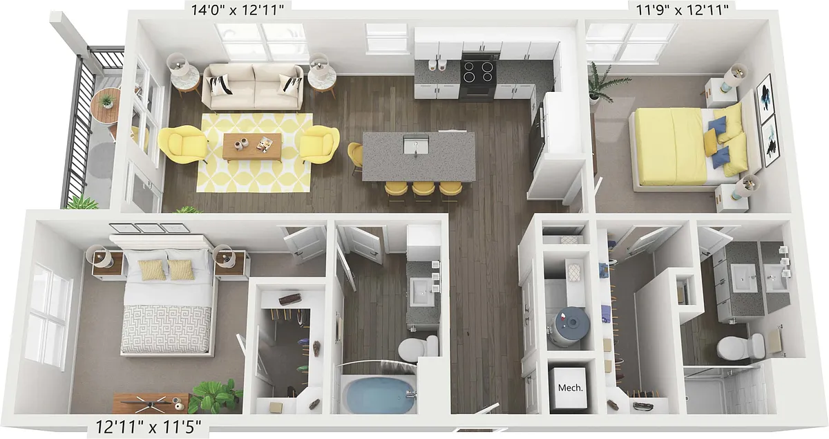 Floor plan Onyx - Attached Garage
