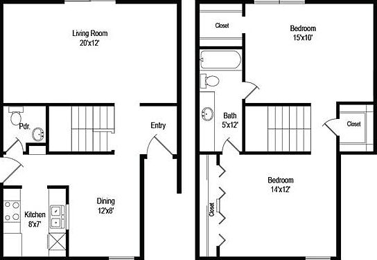 Spacious Floor Plan Layout _ See exactly how your furniture will fit in an open, functional design.