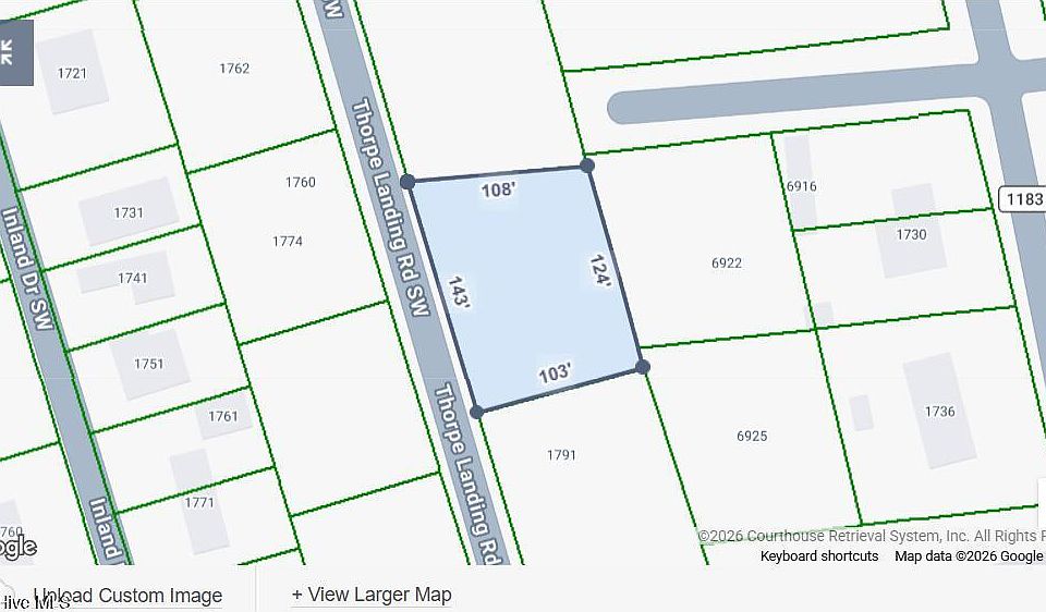 1st image of 1791 Thorpe Landing Rd SW Lot 1