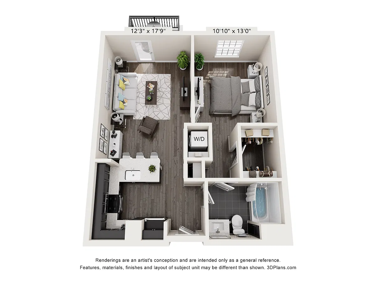 Floor plan 1X1 704