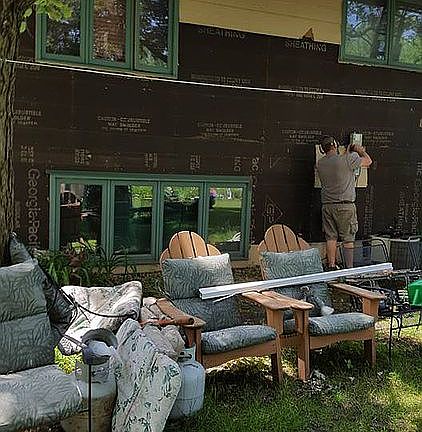 Demolition exterior siding