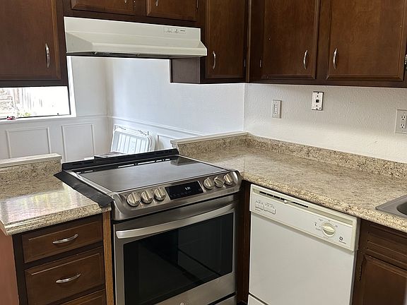 Remodeled kitchen with convection stove.