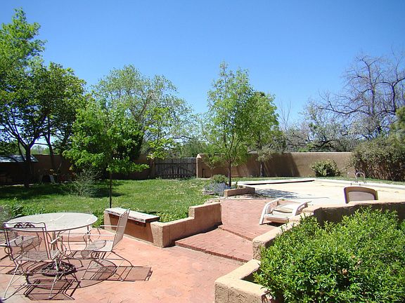 Pool area in west courtyard