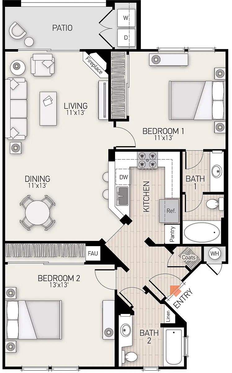 Floor plan Plan J