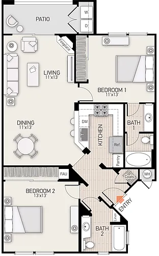 Floor plan Plan J