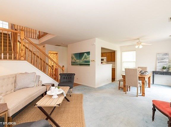 Nice open dining and living space