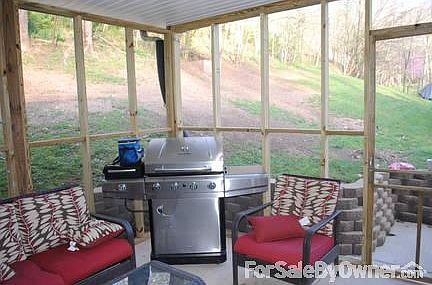 Screened in back porch