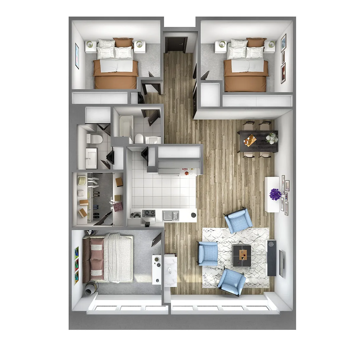 Floor plan 3bd/2ba