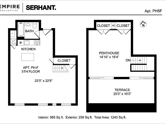 2nd image of 509 E 6th St Unit Ph5f