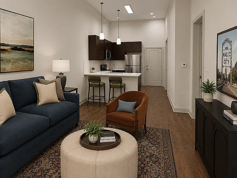 Ellison Model Unit Living Room AI