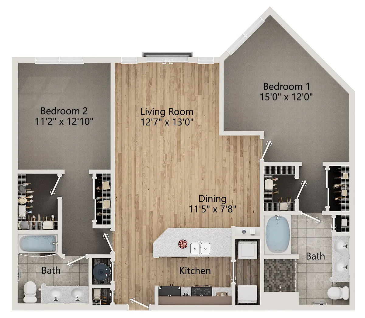 Floor plan B1-1