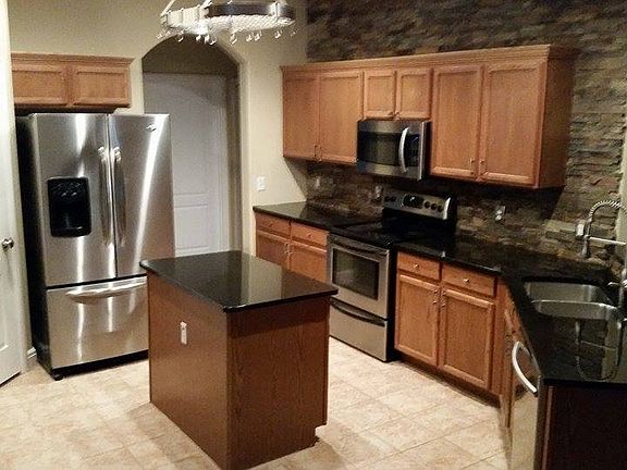 Stacked Stone Backsplash