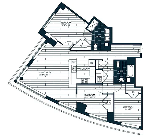 Floor plan Penthouse 1A
