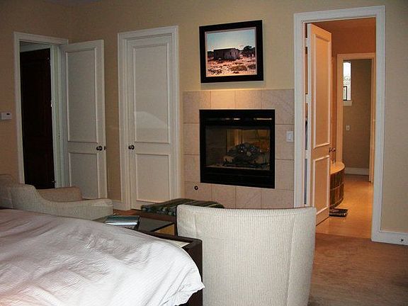 Master retreat with fireplace