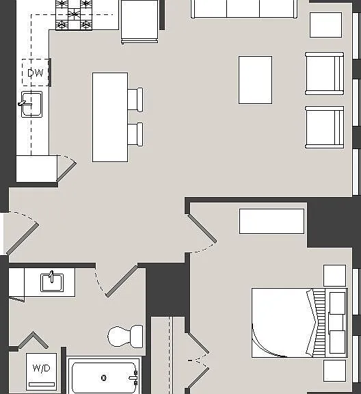 The Ludlow - A9 - 1 Beds - 1 Baths - 642 Sq. ft.