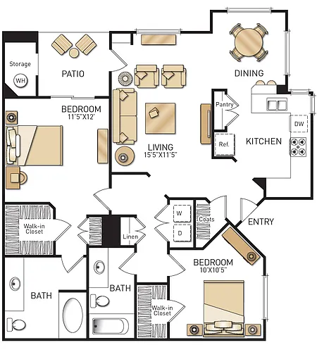 Floor plan Plan D