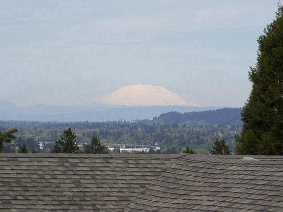 View from living room of Mt. St. Helens
