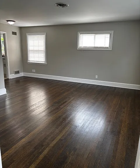 Large great room area. All wood floors refinished through out the house.