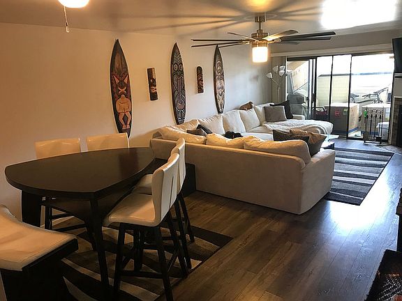 Dining area & living room