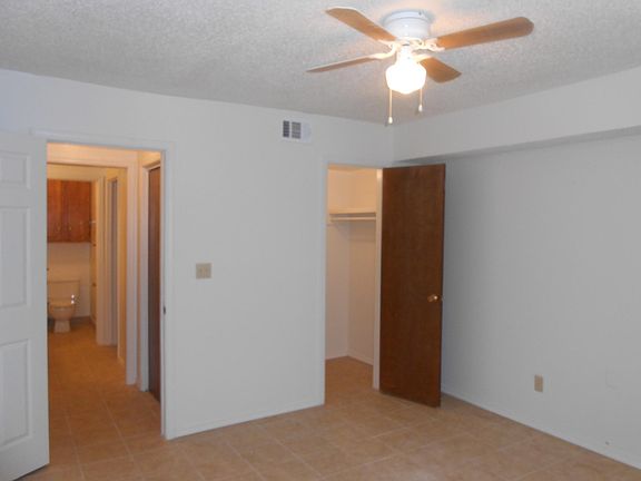 Bedroom Ceiling Fan & Walk-In Closet
