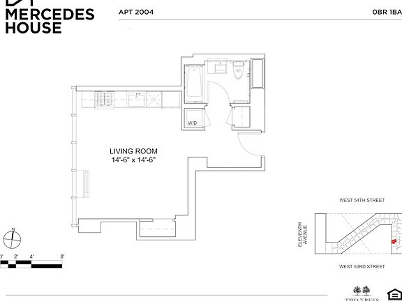 2nd image of 550 W 54th St APT 2004