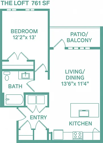 Floor plan Loft (Classic A2)