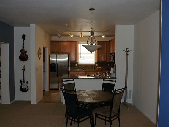 Dining area and kitchen