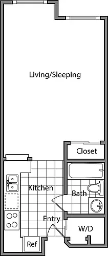 Floor plan Studio A