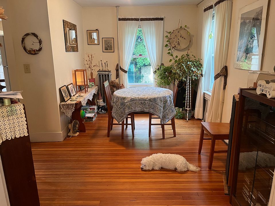 View of Dining Room when standing in Living Room. Dog not included ;)