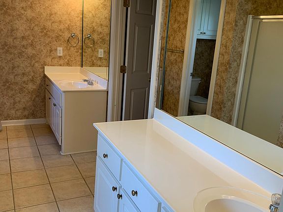 Double vanity in master bath.