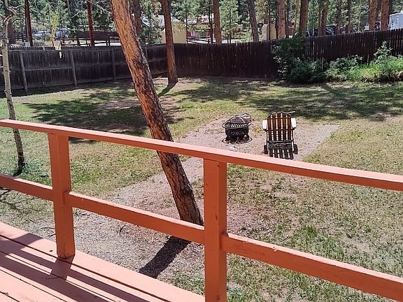 backyard view from deck