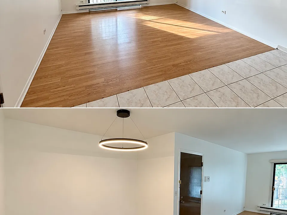 Living room area / front entrance view #2
