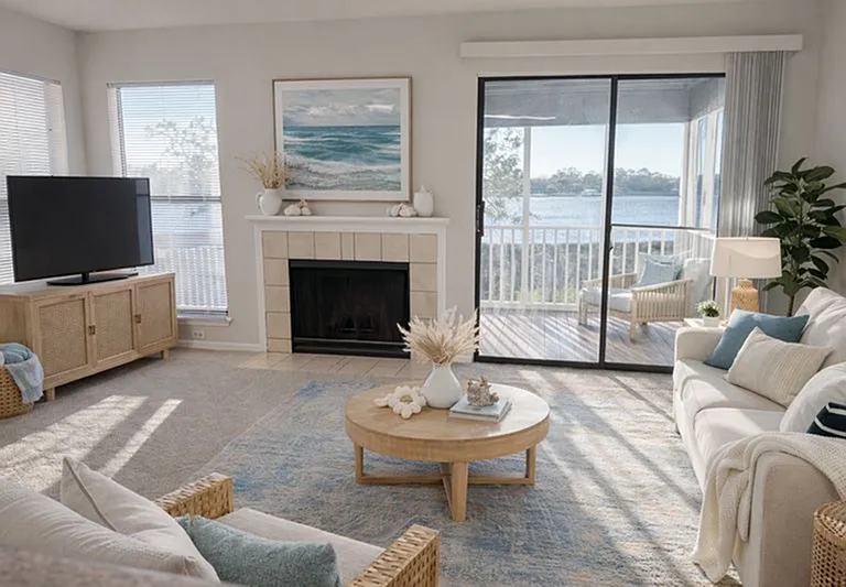 St Croix Living Room River View