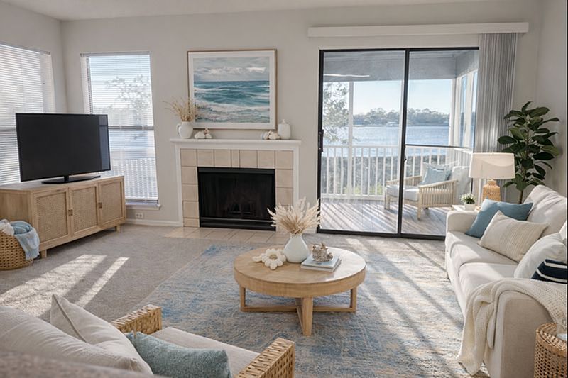 St Croix Living Room River View