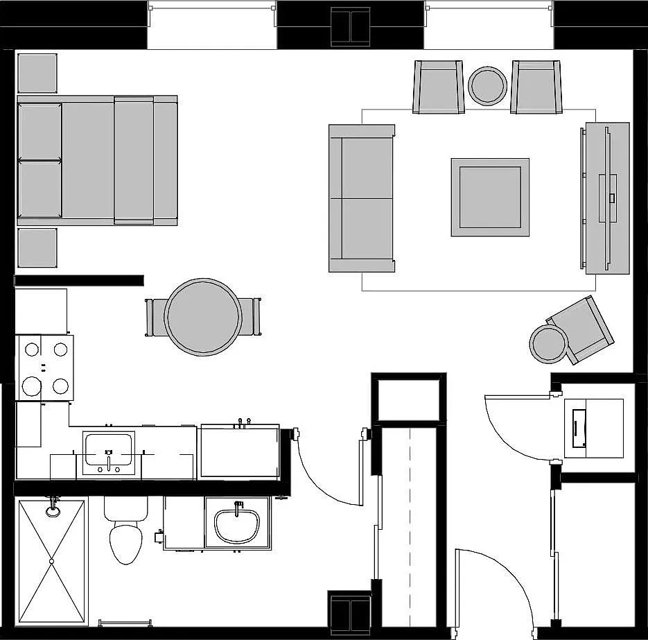 Floor plan Studio