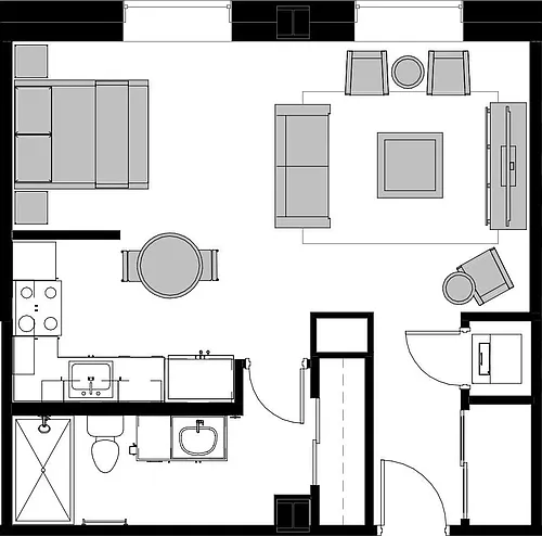 Floor plan Studio