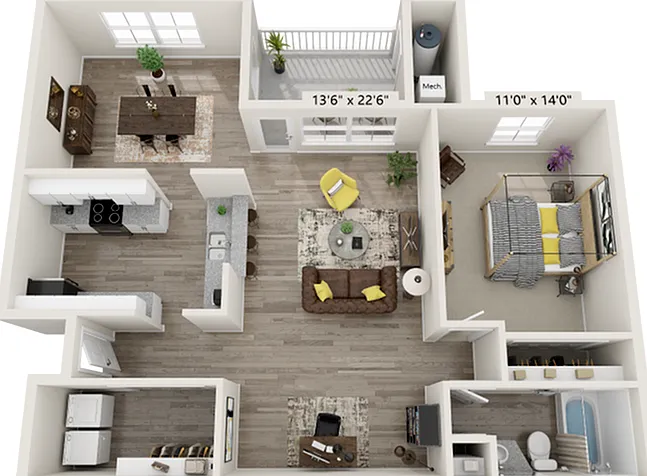 Floorplan 1D Floorplan 1D