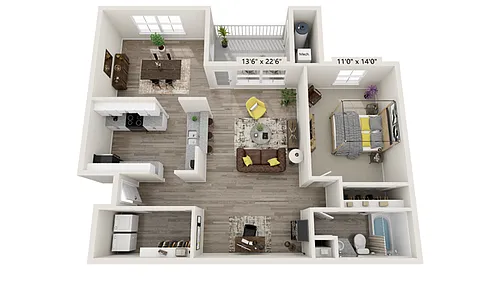 Floor plan South - 1D