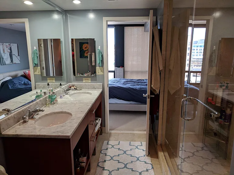 view of Master bedroom from bath