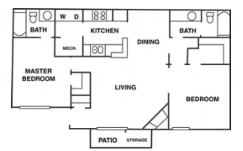 Floor plan 2X2