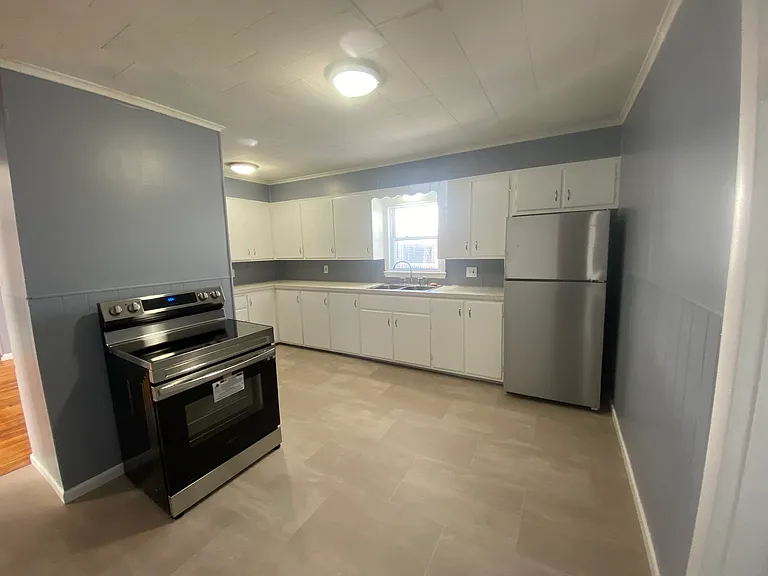 Kitchen with stainless appliances