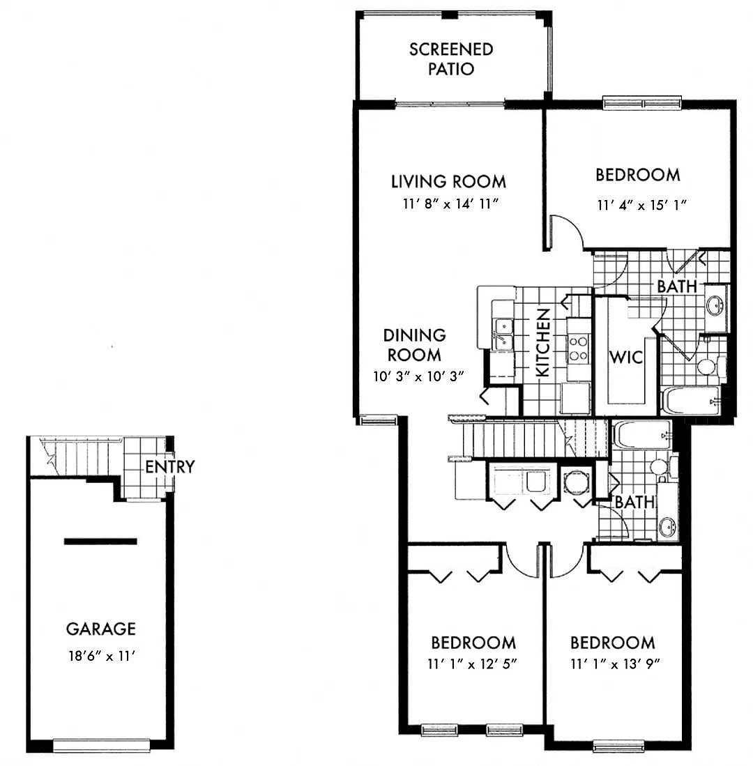 Floor plan Hampton C2E