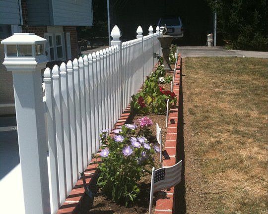 New front patio w/ planter