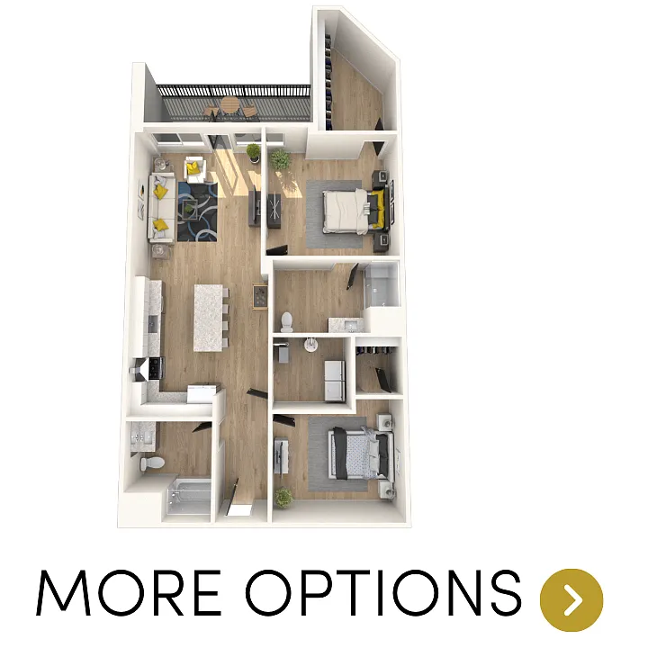 Floor plan 2 bedroom 2 bathroom