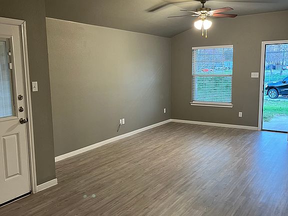 View once you've walked inside looking back to the front yard.