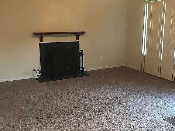 Wood burning fireplace