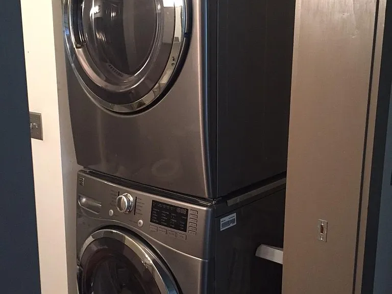 Stacked full-size Washer Dryer