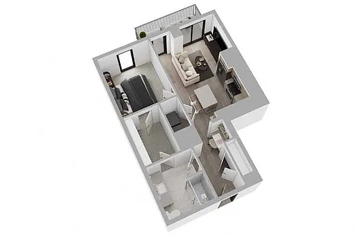 Floor plan 1B03