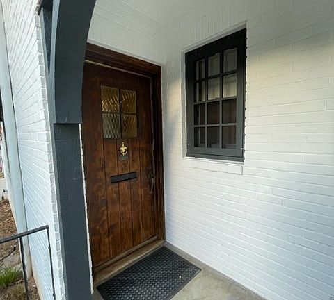 Front door and porch