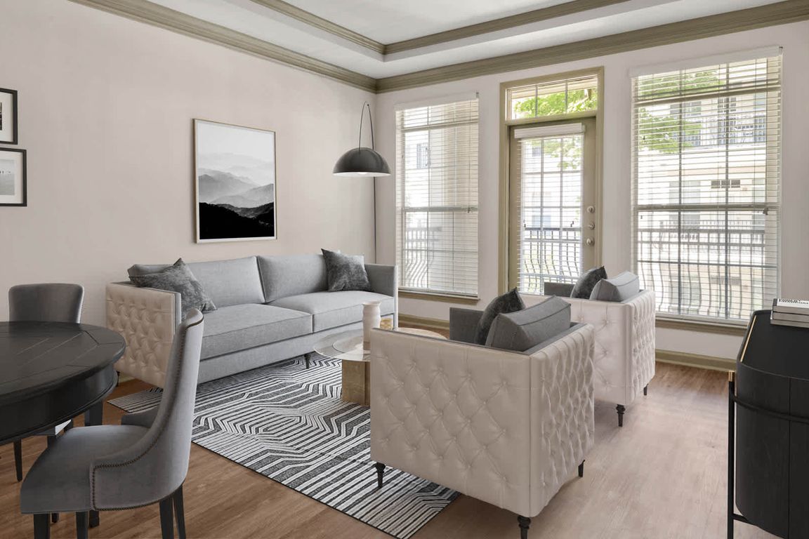 Living Room with Hard Surface Flooring